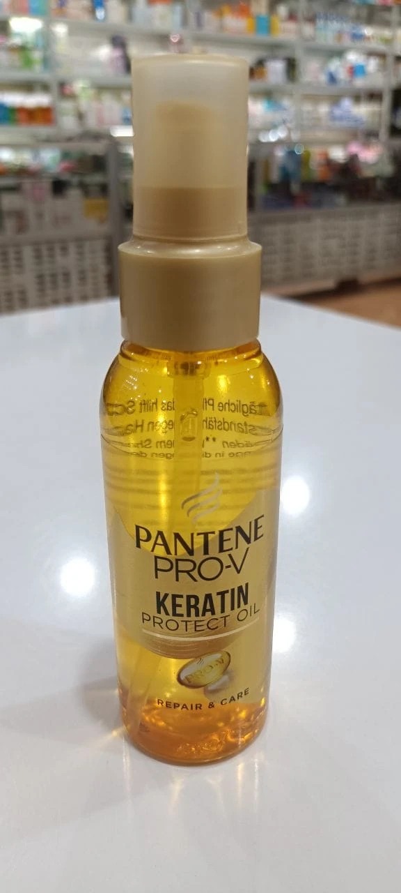 روغن کراتین پنتن مخصوص موهای رنگ‌شده | Pantene Pro‑V Keratin Hair Oil
