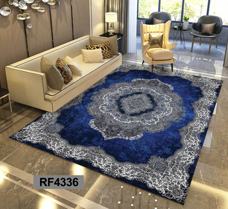 روفرشی مخمل کشدار طرح مدرن سرمه ای