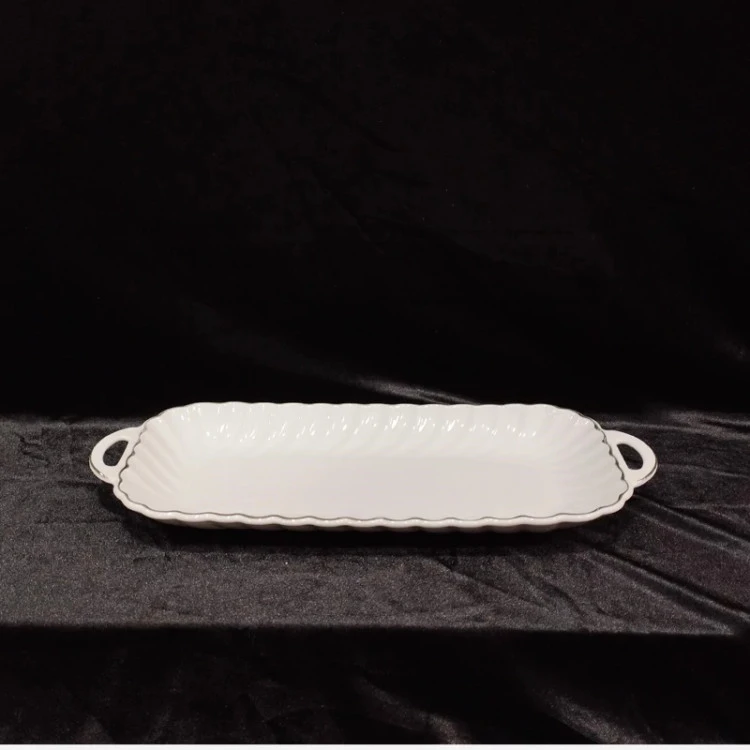 رولت خوری کارمن کوچک خط طلا لیمون چینی 505-S