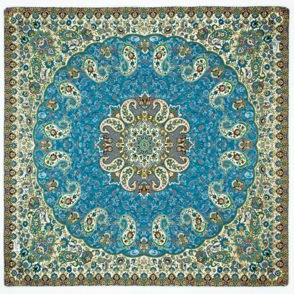 رومیزی ترمه شیک طرح مربع سپهر