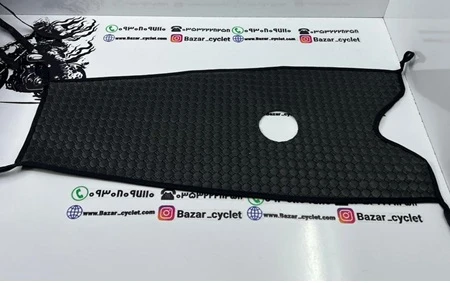 روکش باک موتور سیکلت هندا چرمی حصیری مشکی درب وسط