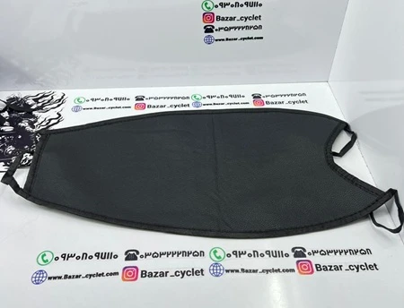 روکش باک موتور سیکلت هندا چرمی ساده مشکی بدون جای درب باک