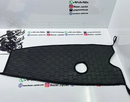 روکش باک چرم حصیری انواع موتور سیکلت هندا درب باک کنار (مشکی)