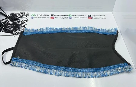 روکش باک چرمی حصیری ریشه دار انواع موتور سیکلت هندا بدون جای درب(ریشه ابی)