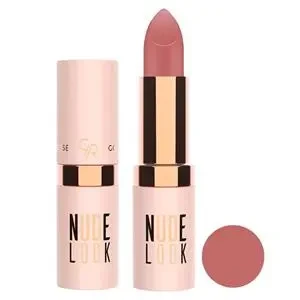 رژ لب جامد مات گلدن رز مدل Nude Look کد 03