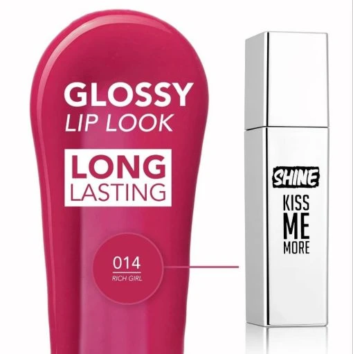 رژ لب مایع شاین کیس می مور فلورمارflormar مدل Shine Kiss Me More 014