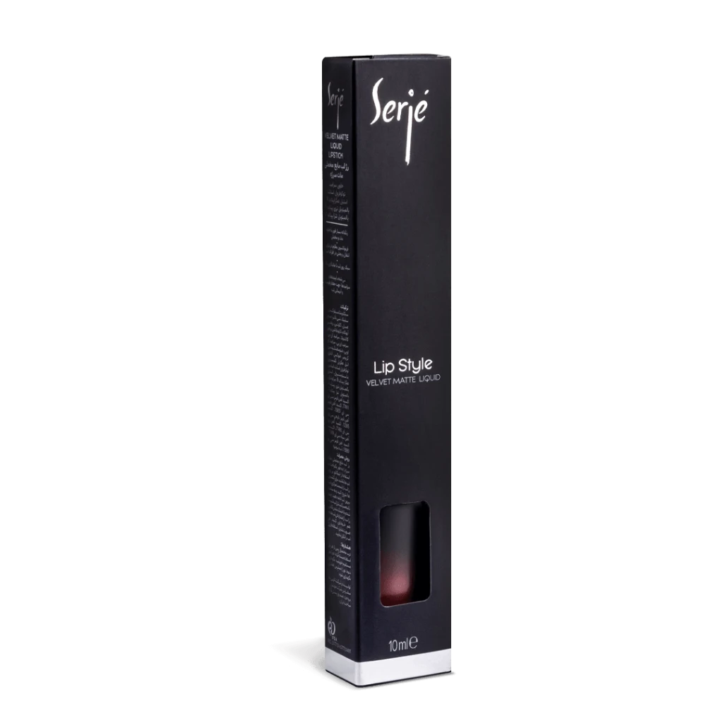 رژ لب مایع مخملی مات سرژه کد 102 (Persian Plum) 10 میل آلویی عمیق با تناژ گرم؛