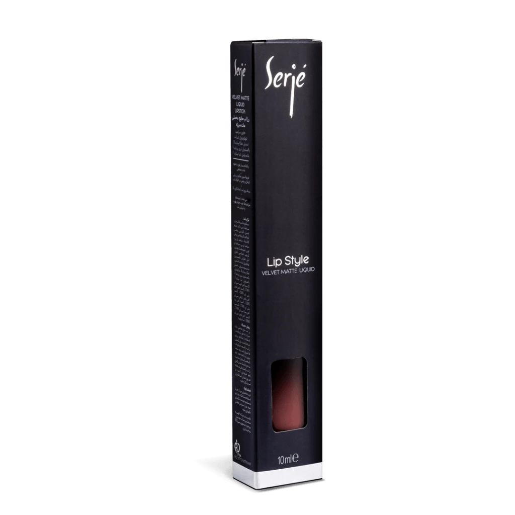 رژ لب مایع مخملی مات سرژه کد 105 (Mauve Red) 10 میل قرمز صورتی