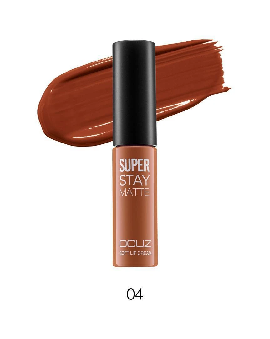 رژلب مایع مخملی اوکاز ocuz مدل super matte کد 04