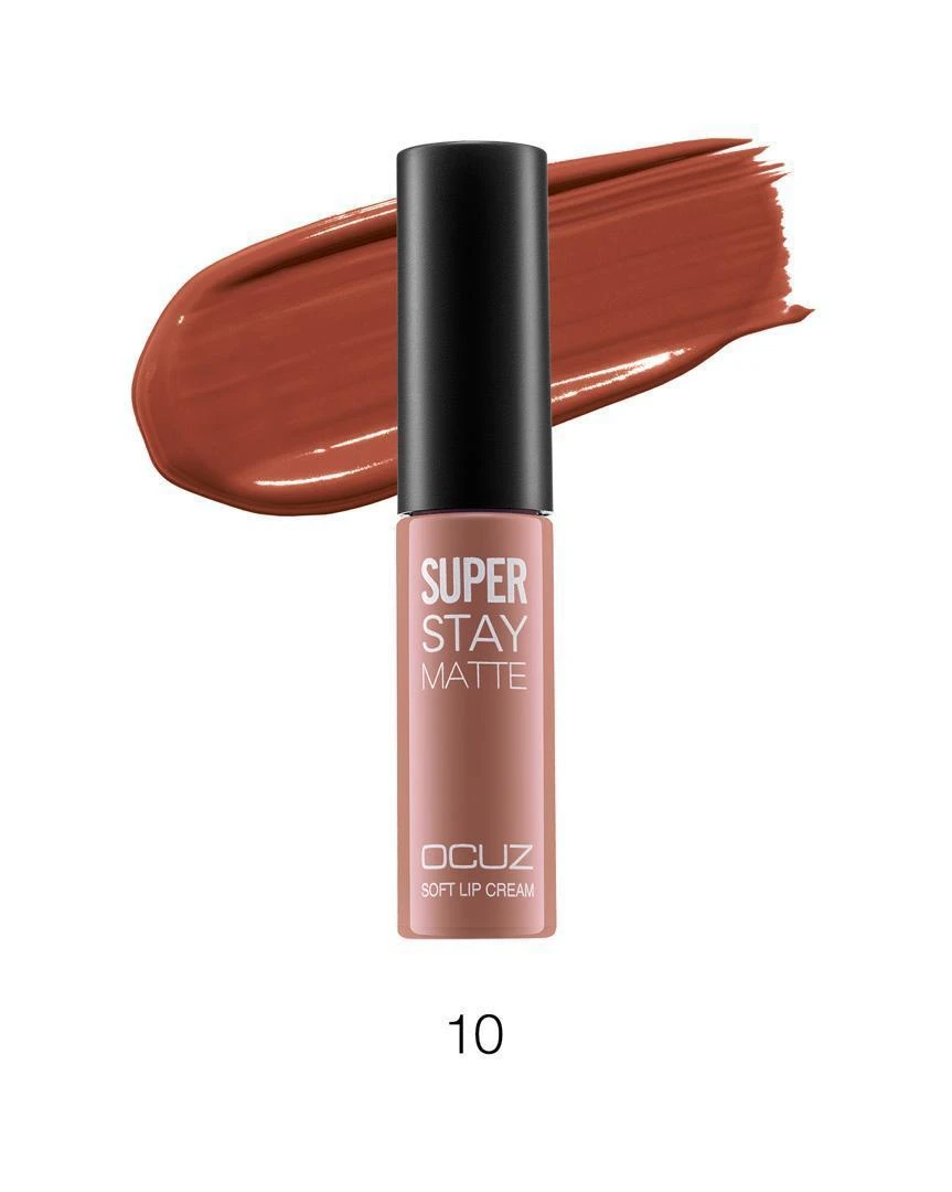 رژلب مایع مخملی اوکاز ocuz مدل super matte کد 10