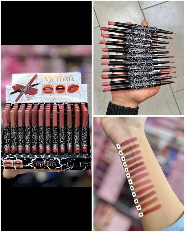 رژلب و خط لب جامد دو طرفه