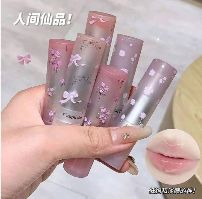 رژلب گلی و پاپیونی Cappuvini 🌸🎀