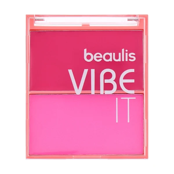 رژگونه دو طرفه (کرمی و پودری) بیولیس مدل وایب ایت شماره 667 Pink Mirage