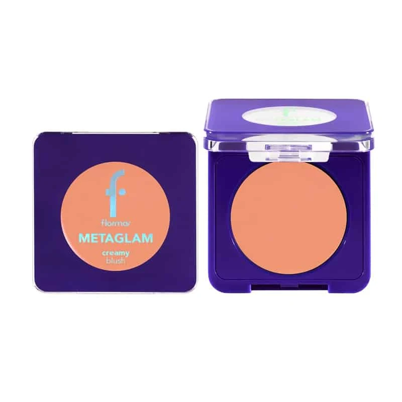 رژگونه کرمی فلورمار flormar مدل Metaglam کد 03(رنگ Rising Of The Sun)