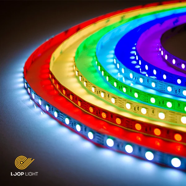 ریسه 12 ولت تراکم 60 RGB با قابلیت تغییر رنگ نور مدلLB-PS60-5050-12