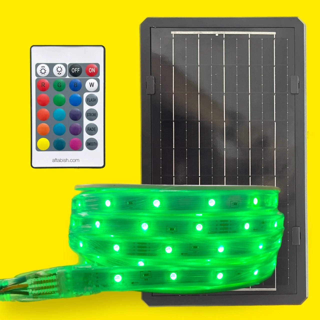 ریسه خورشیدی ۲۰ متری RGB هفت رنگ مدل MD7020 برند مودی