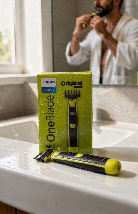 ریش تراش فیلیپس مدل QP2724 سری One Blade تیغه تیتانیوم و ضد آب