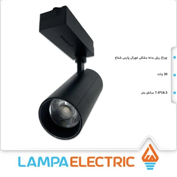 ریلی ریلایت ۳۰ وات بدنه مشکی COB نچرال پارس شعاع