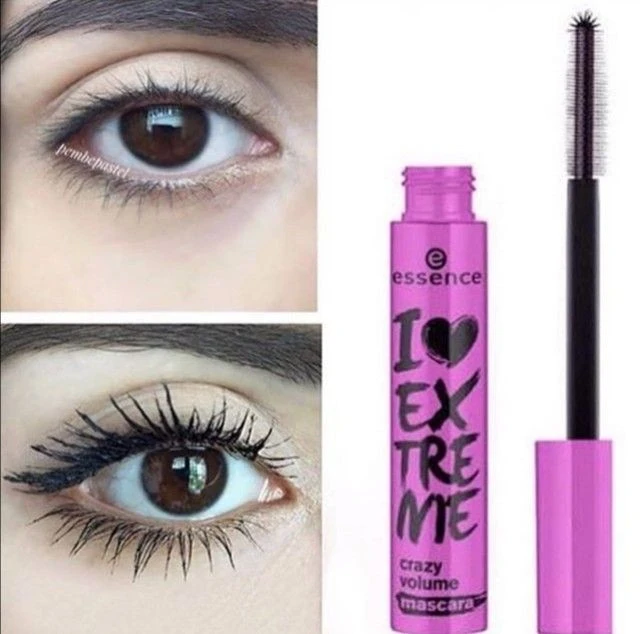 ریمل اسنس صورتی صد در صد اصل و اورجینال essence I love extreme crazy volume mascara essence