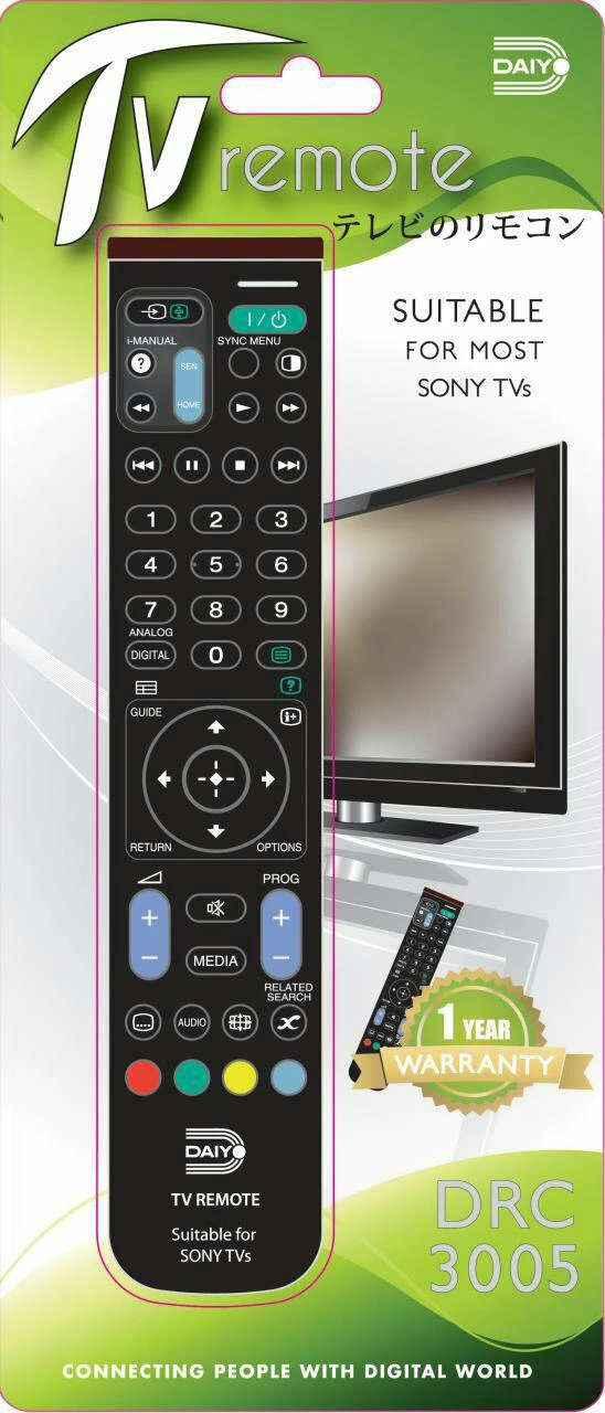 ریموت کنترل دایو مدل DRC 3005 برای تلویزیون سونی
