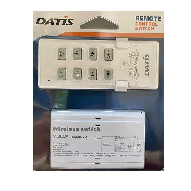 ریموت کنترل چهار کاناله برند داتیس Datis