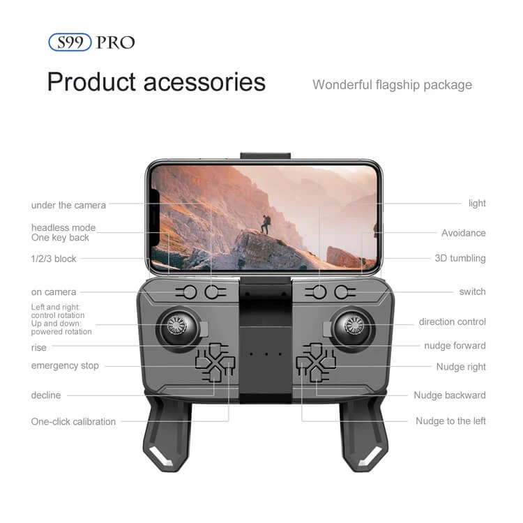 ریموت کوادکوپتر S99pro