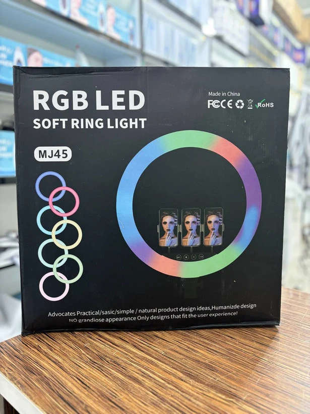 رینگ لایت آر جی بی مدل mj46 RGB ۱۸ اینچی