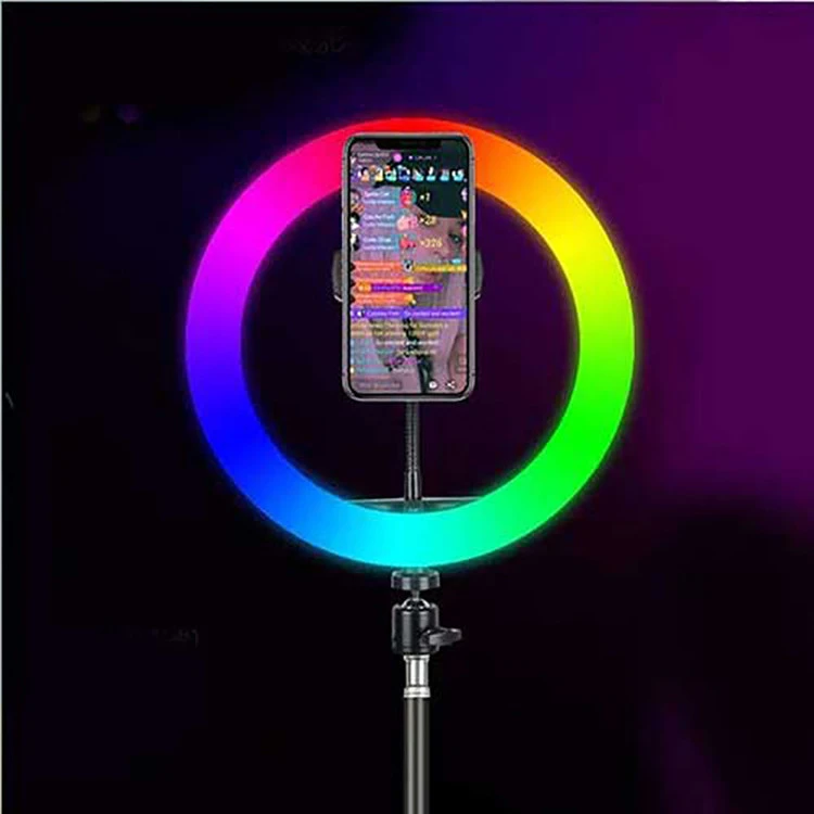 رینگ لایت مدل LJJ-33 RGB(بدون پایه)