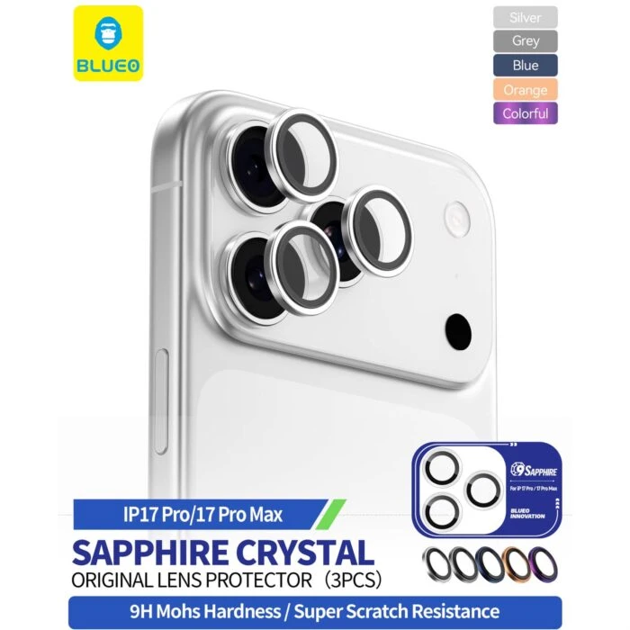 رینگ محافظ لنز BLUEO بلو SAPPHIRE Crystal یاقوتی کریستالی