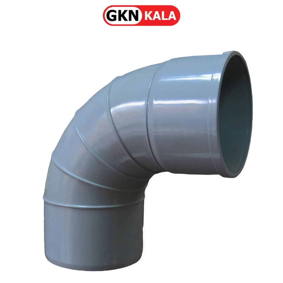 زانو خم ۸۷٫۵ درجه pvc آذرلوله