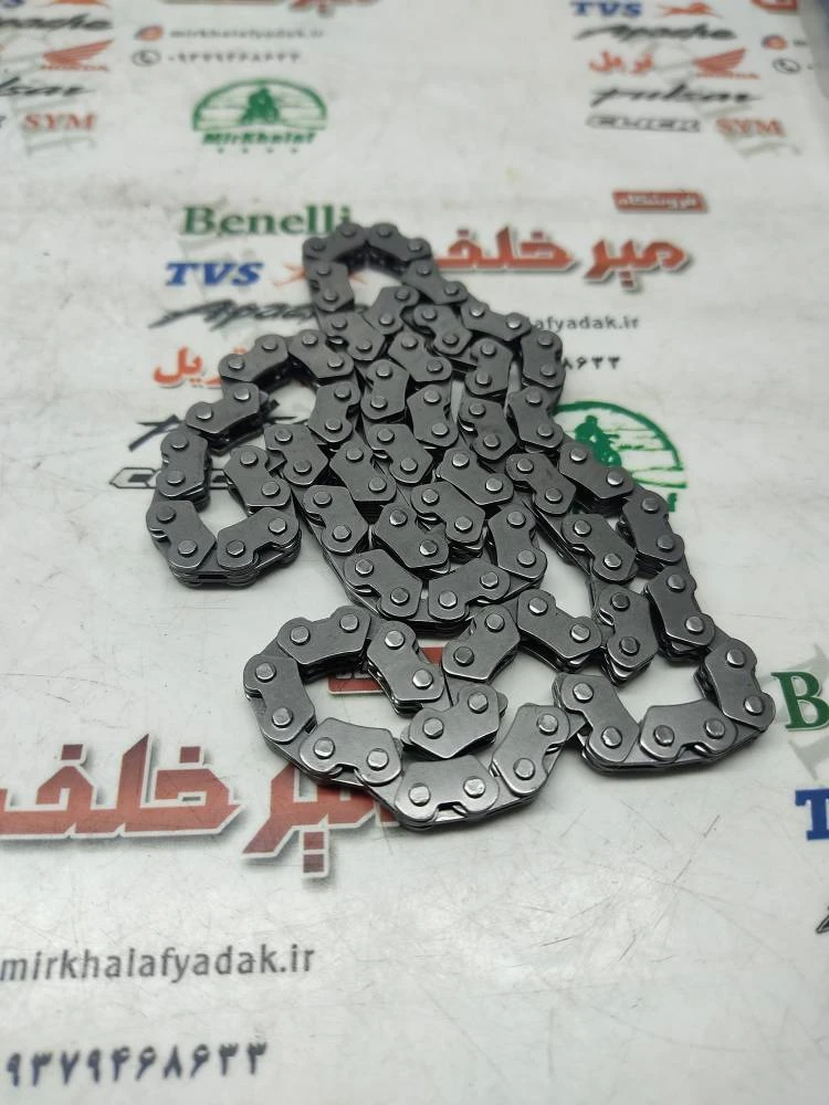 زنجیر تایم موتور پالس ns 150 ان اس و تریل فلات ktm کی تی ام 2/3 و اونجر 220 جدید نیوفیس (102 دانه)