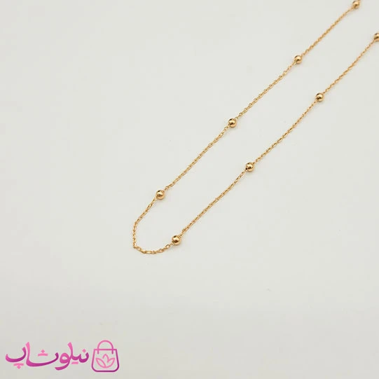 زنجیر دخترانه ژوپینگ مدل توپی نازک کد 1059