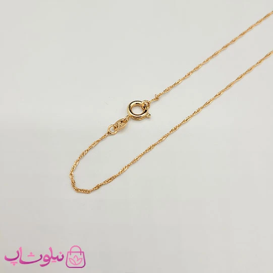 زنجیر زنانه سنگاپوری برند ژوپینگ 35 سانت ظریف کد 9491