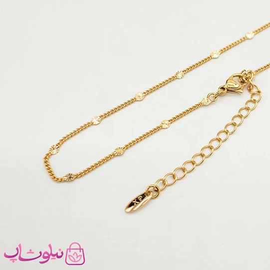 زنجیر زنانه ژوپینگ طلایی 45 سانت کد 2891
