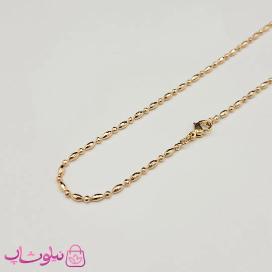 زنجیر زنانه ژوپینگ طول 45 سانت عرض 1.5 میل کد 4991