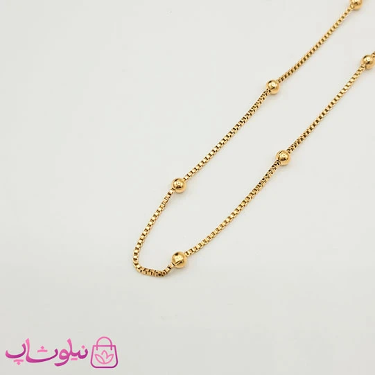 زنجیر زنانه ژوپینگ مدل توپی ضخیم کد 991
