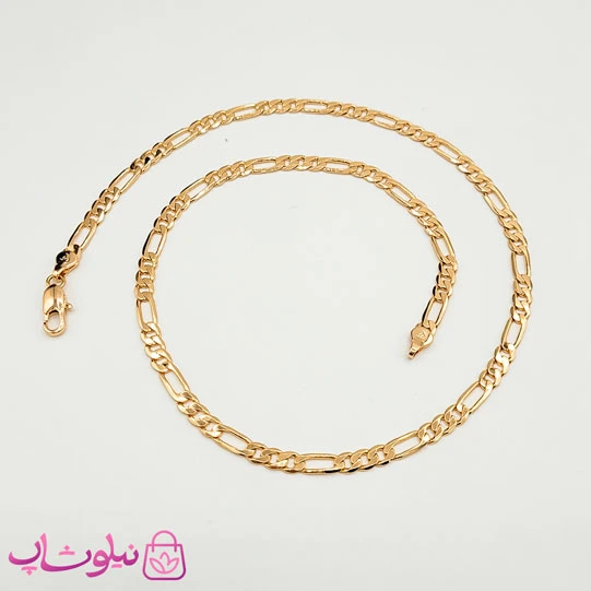 زنجیر ژوپینگ فیگارو طول 50 سانت و عرض 4 میل کد 5591