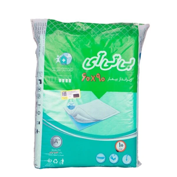زیر انداز و پد بهداشتی بیمار بی تی ای BTI دروشیب(بسته 10 عددی)