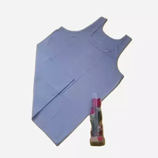 زیرپوش مردانه رکابی نخ پنبه طوسی شایسته