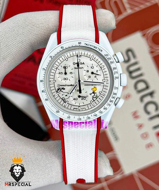 ساعت امگا سواچ مدل اسنوپی OmegaSwatch Moonphase snoopy 021023