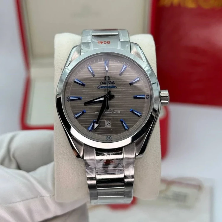 ساعت امگا مدل سیمستر.موتور اتوماتیک Omega - Seamaster Aqua Terra صفحه طوسی