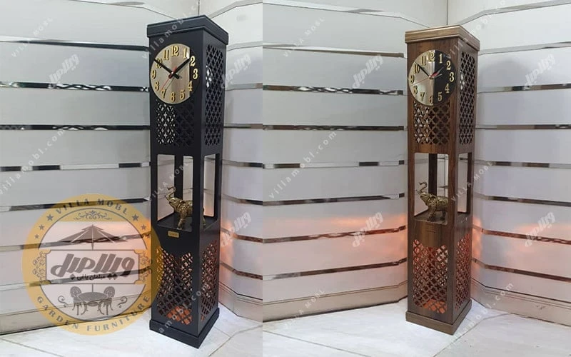 ساعت ایستاده چوبی مدل آسنا