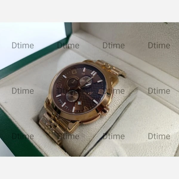 ساعت بلیزر رزگلد صفحه قهوه ای (کافی) 3200 تک مردانه