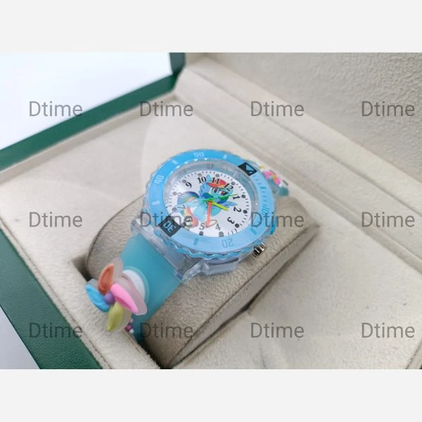ساعت بچگانه اسب تک شاخ اسپینر دار آبی
