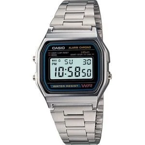 ساعت دیجیتال مردانه سری وینتج A158WA-1DF - 37 میلی‌متر - نقره‌ای برند casio