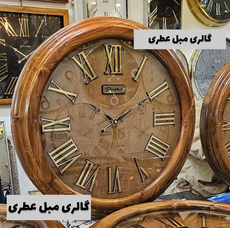 ساعت دیواری چوبی(نراد روس)۵۵سانت