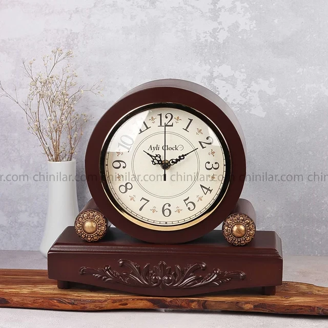 ساعت رومیزی چوبی ایلی کلاک کد 888