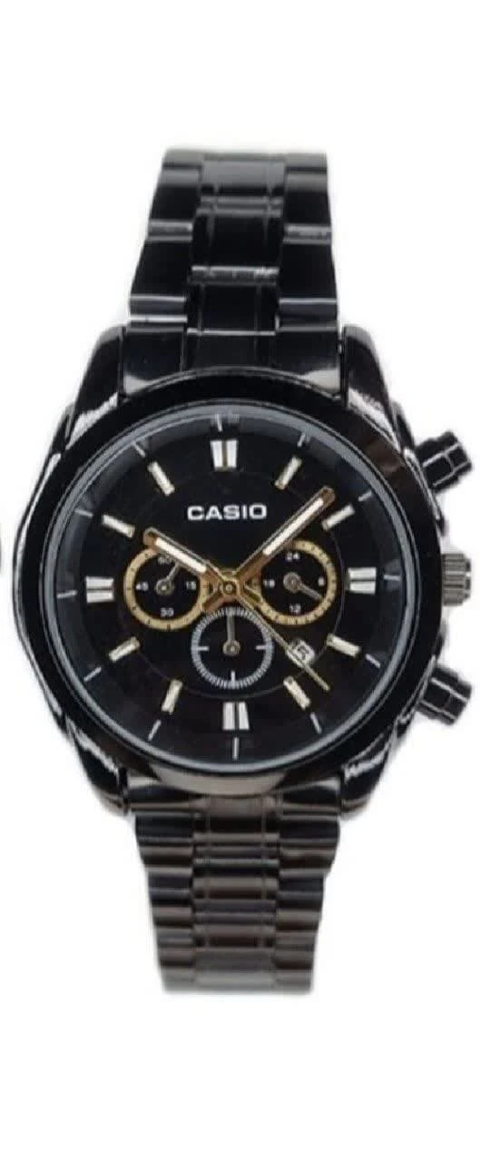 ساعت زنانه کاسیو Casio طرح سه موتوره مشکی