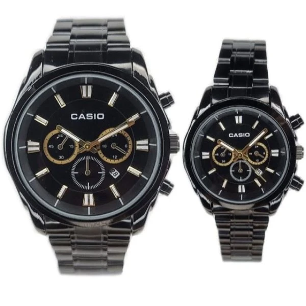 ساعت ست مردانه زنانه برند کاسیو Casio طرح سه موتوره