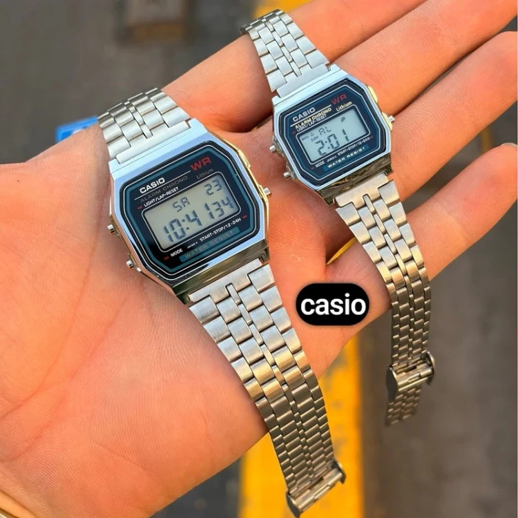 ساعت ست مچی (مردانه و زنانه) کاسیو نوستالژی مدل A159WA-N1D CASIO